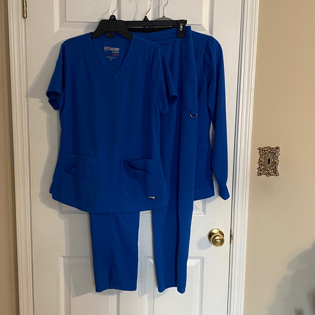 Greys Anatomy Scrub Set Scrub Top Elastic Waist Scrub Pants Scrub Jacket